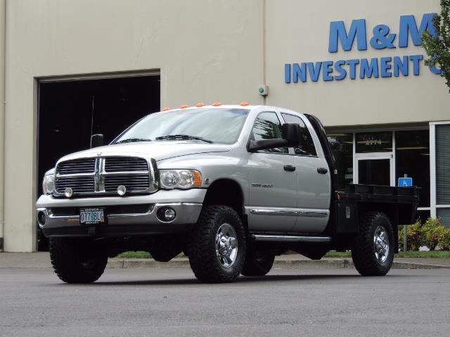 2004 Dodge Ram 3500 Laramie FLAT BED 4X4 / 5.9L Cummins DIESEL 6-SPEED - Photo 1 - Portland, OR 97217