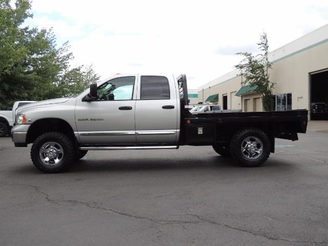 2004 Dodge Ram 3500 Laramie FLAT BED 4X4 / 5.9L Cummins DIESEL 6-SPEED - Photo 3 - Portland, OR 97217