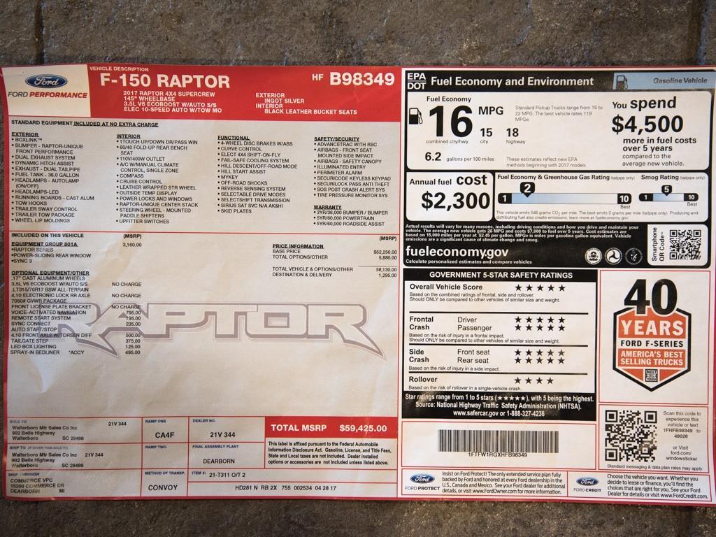 2017 Ford F-150 Raptor - Photo 34 - Springfield, MO 65802