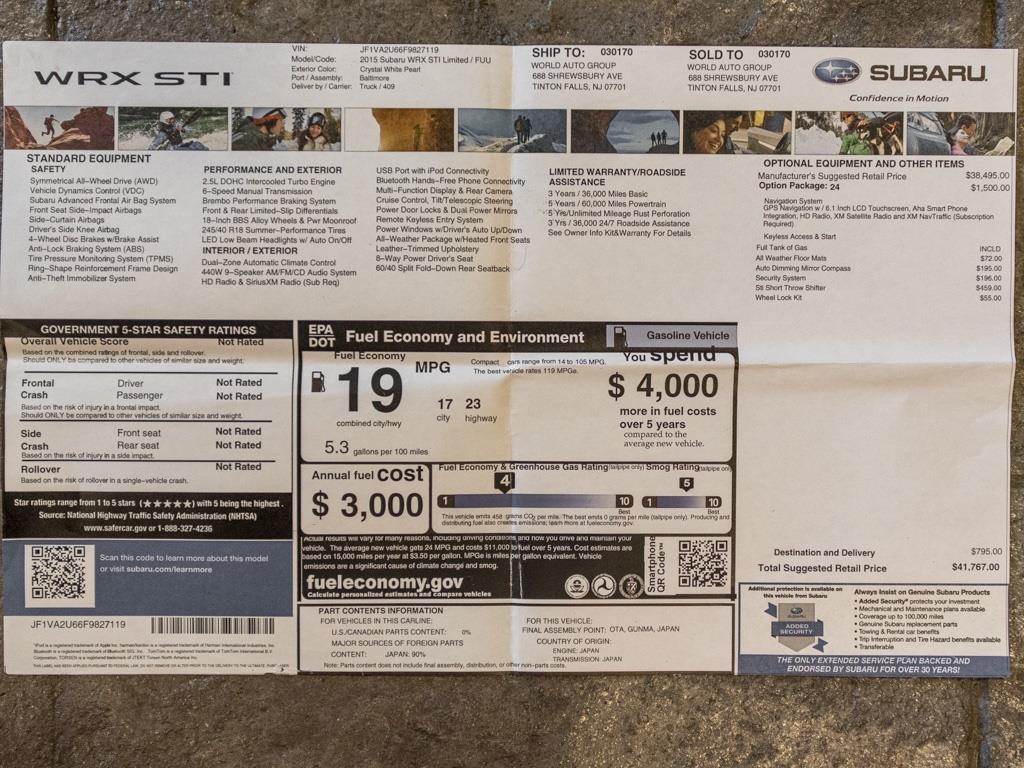 2015 Subaru WRX STI Limited - Photo 38 - Springfield, MO 65802