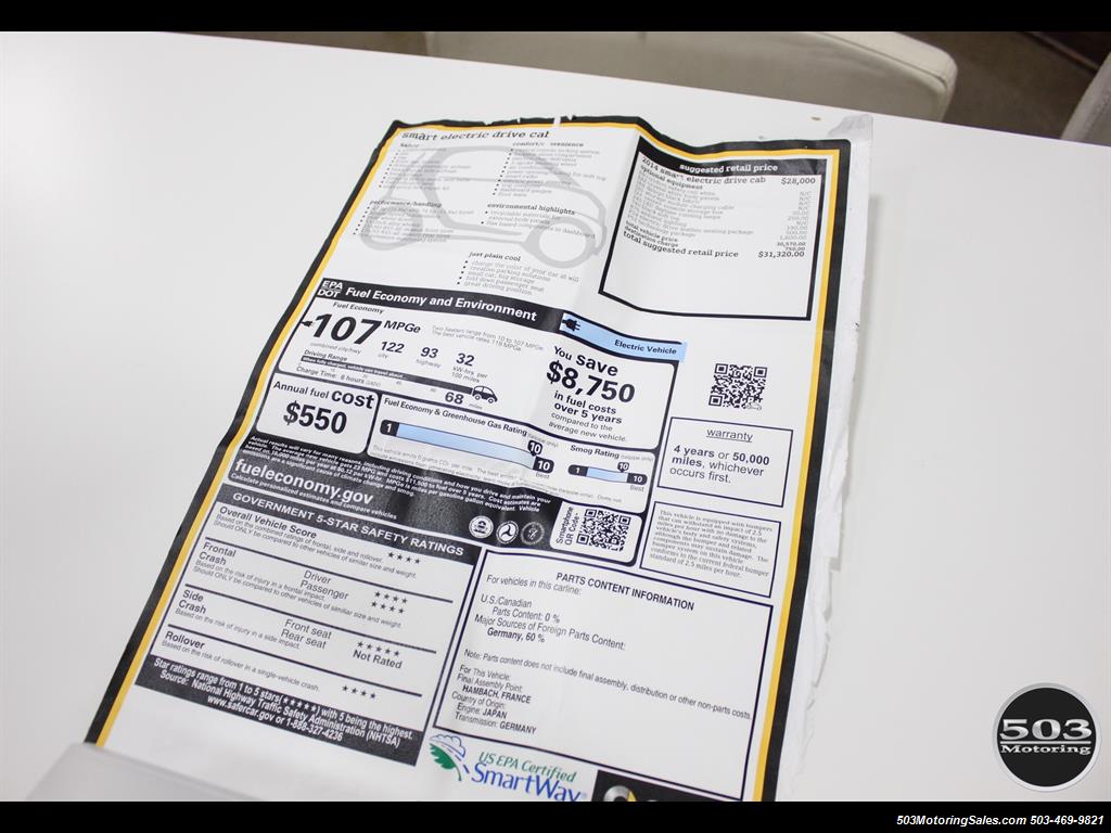 2014 Smart fortwo passion electric cabriolet; White/Black, Loaded! - Photo 47 - Beaverton, OR 97005