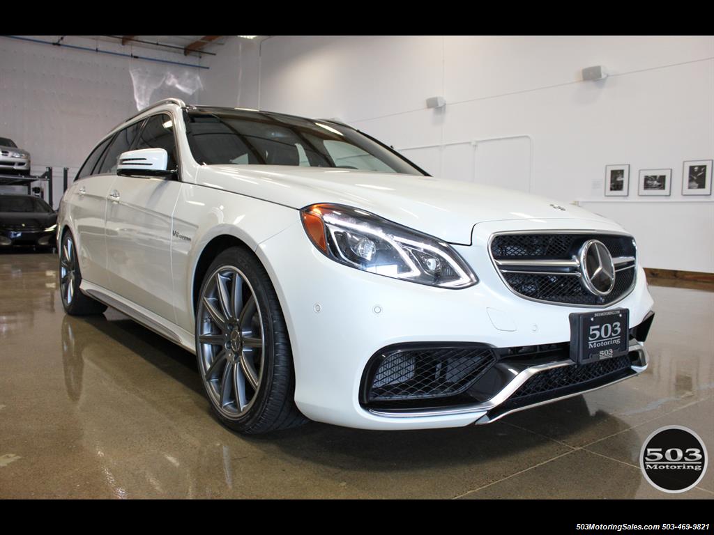 2014 Mercedes-Benz E 63 AMG S-Model Wagon; White/Black w/ 19k Miles! - Photo 7 - Beaverton, OR 97005