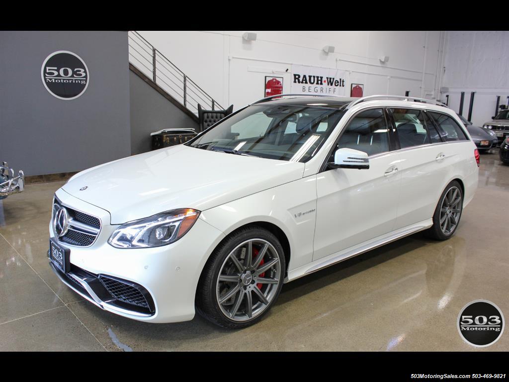 2014 Mercedes-Benz E 63 AMG S-Model Wagon; White/Black w/ 19k Miles! - Photo 1 - Beaverton, OR 97005