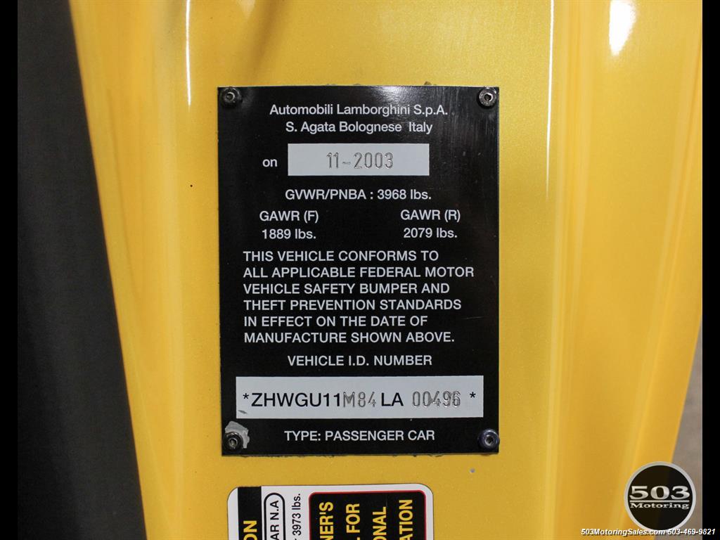 2004 Lamborghini Gallardo Yellow/Black 6-Speed Manual w/ 21k Miles! - Photo 57 - Beaverton, OR 97005