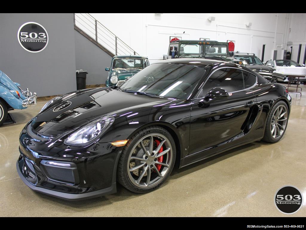 2016 Porsche Cayman GT4; Black w/ Full Buckets & Only 895 Miles! - Photo 1 - Beaverton, OR 97005