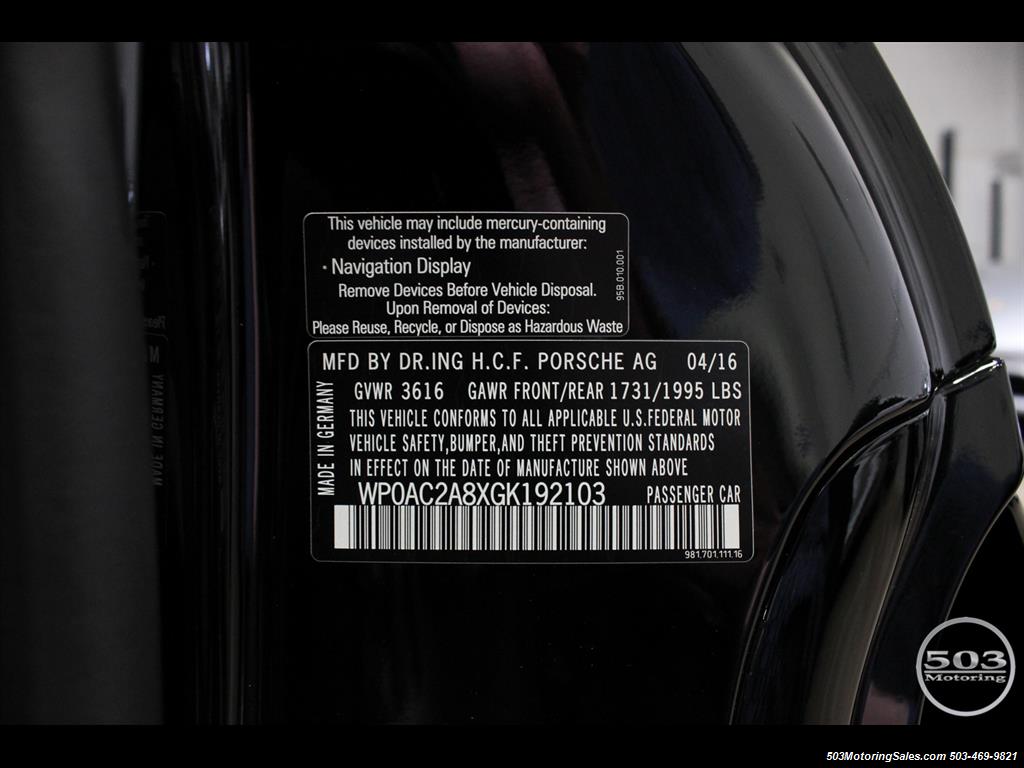 2016 Porsche Cayman GT4; Black w/ Full Buckets & Only 895 Miles! - Photo 59 - Beaverton, OR 97005