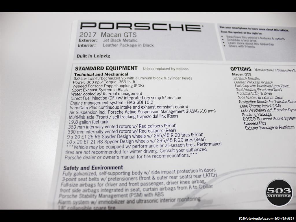 2017 Porsche Macan GTS; Black/Black w/ 2.5k Miles! - Photo 56 - Beaverton, OR 97005
