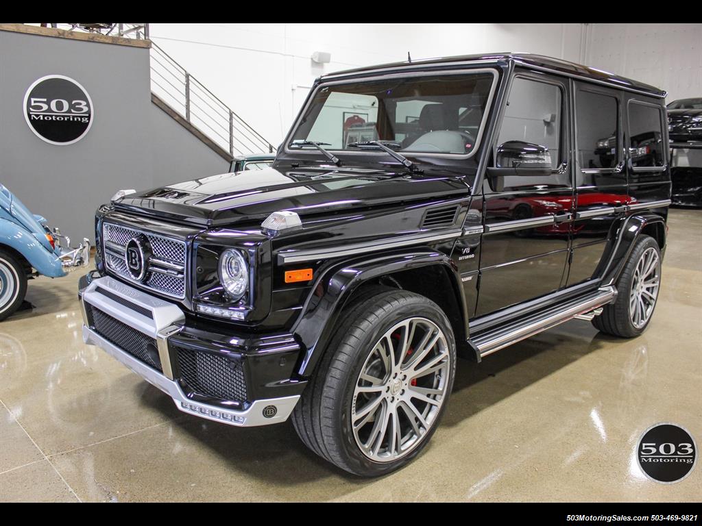 2016 Mercedes-benz Amg G63; Black Black, Brabus W  Only 880 Miles!