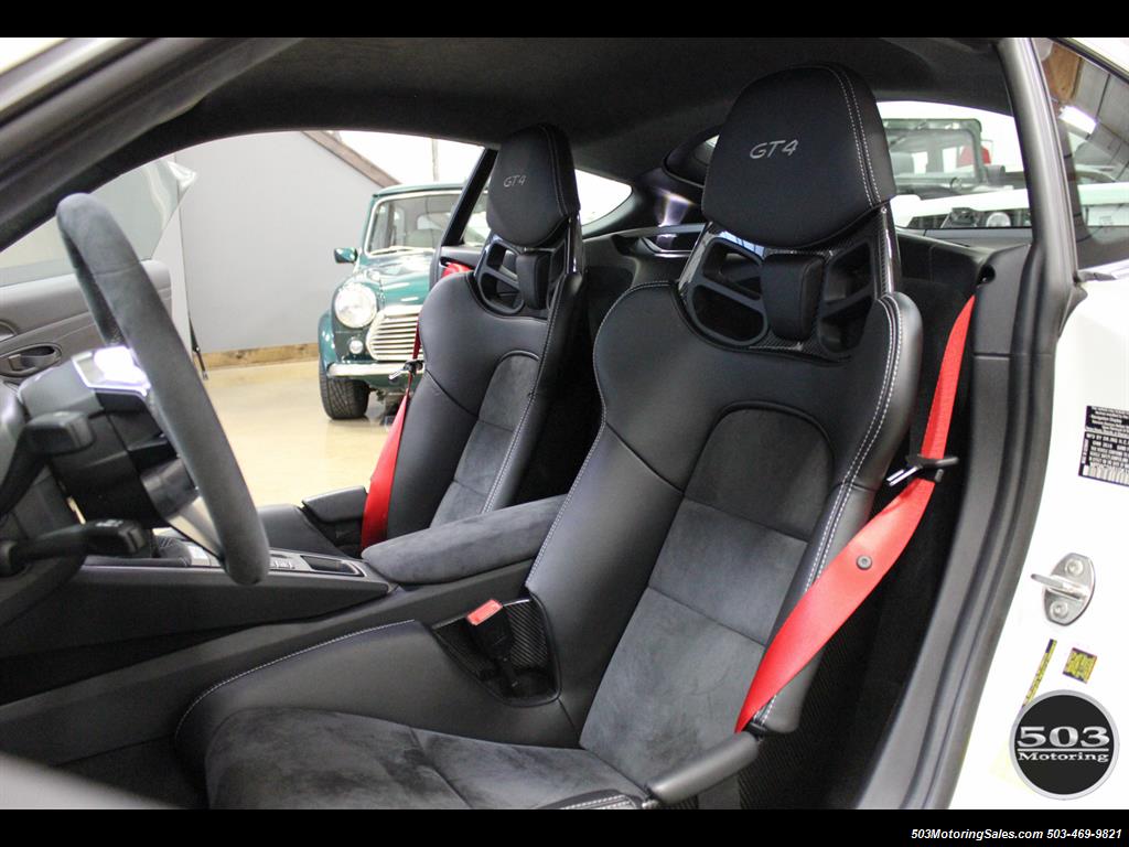 2016 Porsche Cayman GT4; White w/ Full Bucket Seats & 3k Miles! - Photo 37 - Beaverton, OR 97005