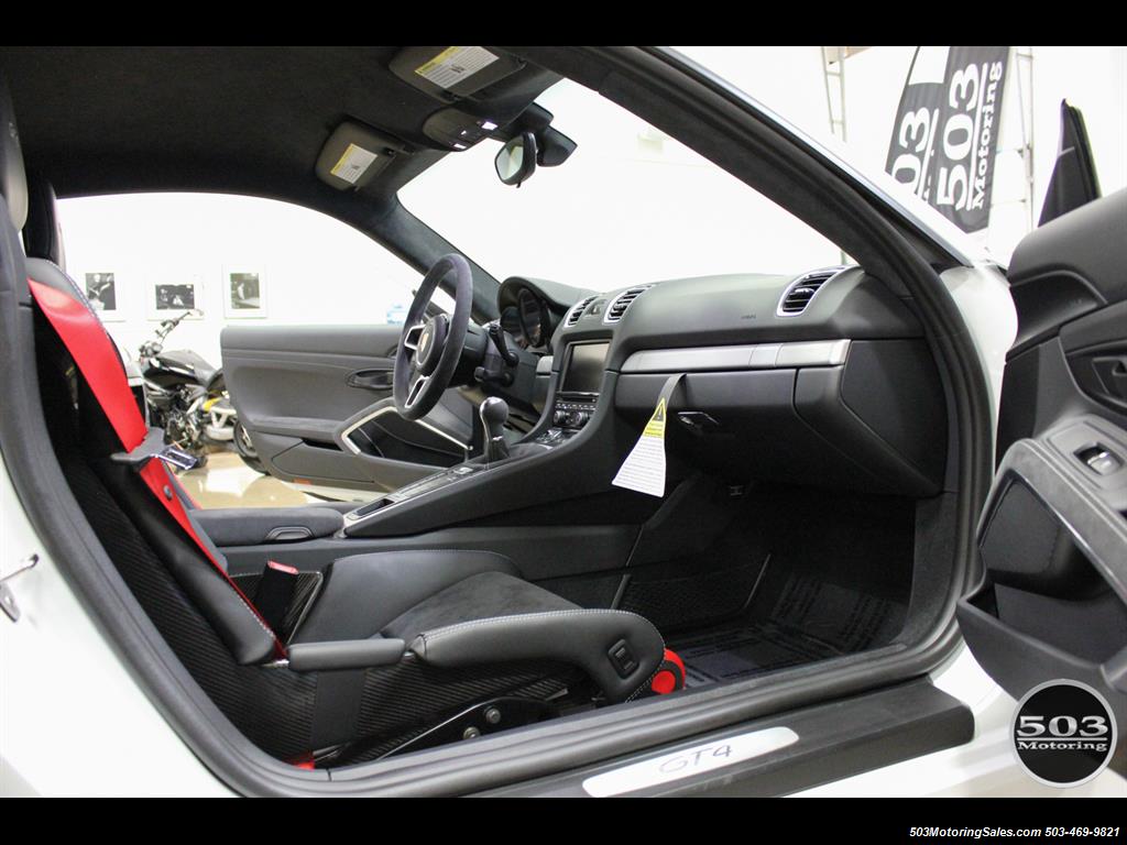 2016 Porsche Cayman GT4; White w/ Full Bucket Seats & 3k Miles! - Photo 47 - Beaverton, OR 97005